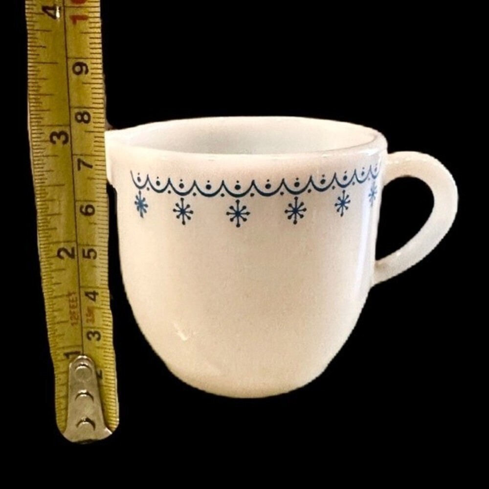Pyrex Corning Snowflake‎ Blue Pitcher Creamer - Picture 5 of 10